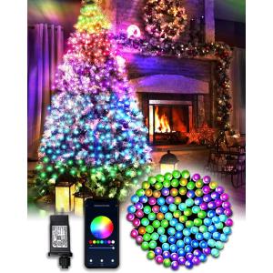 Smart lichtketting 30 m 300 LED kerstboom - app-gestuurde verlichting voor Kerstmis met 16 miljoen RGB-kleuren LED-lampjes