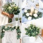 30 stuks eucalyptus decoratie, eucalyptus, kunsttakken, bladeren, decoratie, kunst, decoratieve takken, eucalyptus, bladeren, , groen, namaak voor tafeldecoratie, bruiloft, tuin,