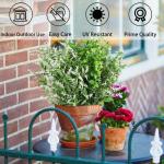 6 STKS Kunstplanten Outdoor Plastic Nep Planten UV Bestand Outdoor Planten Faux Bloemen Bulk Voor Indoor Outdoor Opknoping Planter Tuin Venster Doos Thuis Bruiloft Decor
