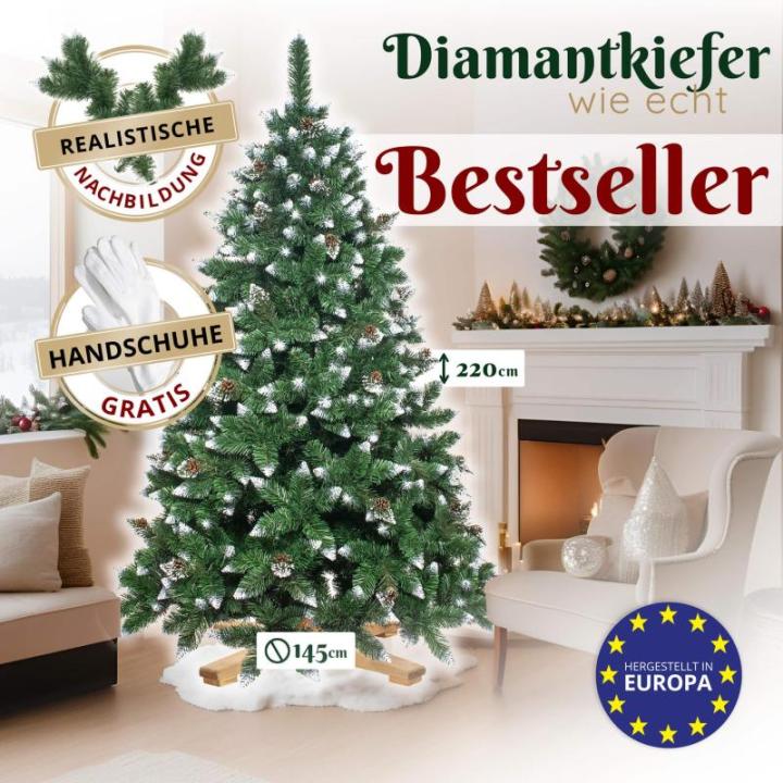 Kunstkerstboom 220 cm diamantgrenen met kunstkerstboom kunstkerstboom kunstmatig