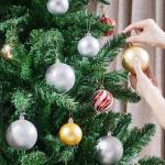 Kunstkerstboom met 1347 takpunten, moeilijk ontvlambaar pvc, inclusief metalen standaard met houtnerf, groen, 213,5 cm