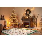 Design tapijt Nostalgic - Toy's Delight - kerstboomdeken, kerstboom voor woonkamer, slaapkamer, eetkamer, hal - groen meerkleurig, 160 x 230 cm