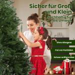 Künstlicher Weihnachtsbaum Tannenbaum, 100% Neue PE Christbaum, 210cm Tannenbaum mit 1100 Kuppe Spitzer Weihnachtsbäume mit Metallstand Weihnachtsdeko