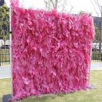 Blumen-Wandpaneel-Set, Künstlicher Wandblumen-Hintergrund, 3D-Seiden-Hortensien-Rosen-Blumenpaneel Für Fotohintergrund, Zuhause, Party, Hochzeit, Hintergrunddekoration(2M*3M)
