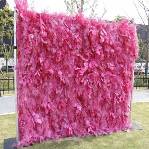 Blumen-Wandpaneel-Set, Künstlicher Wandblumen-Hintergrund, 3D-Seiden-Hortensien-Rosen-Blumenpaneel Für Fotohintergrund, Zuhause, Party, Hochzeit, Hintergrunddekoration(2M*2M)