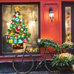 Kindervilten kerstboom, 1 m kinderen/peuters doe-het-zelf vilten kerstboomset, muur opknoping vilten kerstboom decoraties kits met 32 stuks ornamenten, huisdeur raam kerstdecoratie
