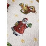 Design tapijt Nostalgic - Toy's Delight - kerstboomdeken, entreemat, kerstboommat voor woonkamer, slaapkamer, eetkamer, hal - rood meerkleurig, 50 x 80 cm