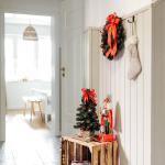 Kunstmatige Xmas Tree Gedecoreerd Rood | Afmeting 40 cm | Kleine Kegel | voor Tafel Bureau | Binnen Buiten | Decoratie Cadeau