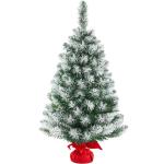 90 cm kerstboom met sneeuw, mini kunstkerstboom, tafel-kerstboom, kerstdecoratie, materiaal pvc, incl. cementbasis