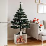 Realistische Kunstmatige Kerstboom Fir Xmas Tree | Afmeting: 120 cm | Feestdagdecor | Diepgroene Dichte Takken Stabiele Stand | Binnen & Buiten