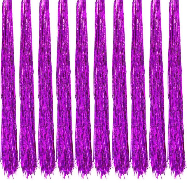 Lametta, glanzend, 100 cm, voor kerstboom, boomversiering, kerstdecoratie, Kerstmis, party, feest, decoratie, zilver, goud, wit, zwart, roze, paars, blauw, groen, kleur naar keuze