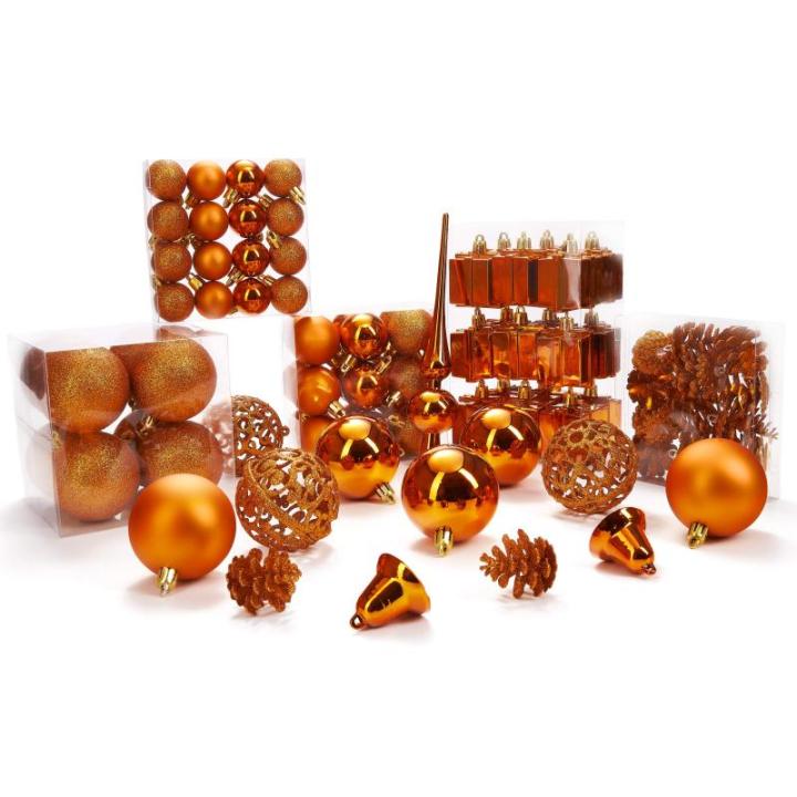 Set met boompiek, 101-delig, kerstboomversiering