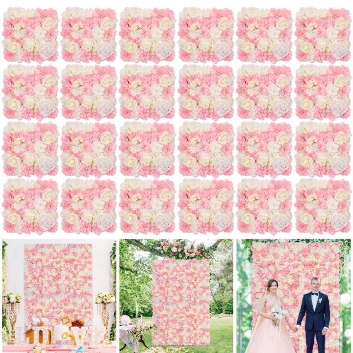 Rosenblumen-Wandhintergrund, künstliche Rose, Wandhintergründe, Babyparty, Hochzeit, Heimwerker, Veranstaltungsdekoration
