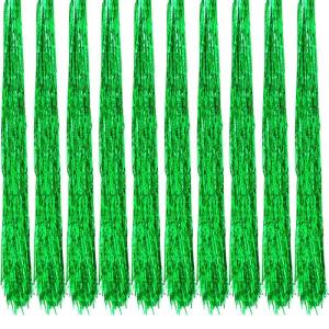 Lametta, glanzend, 100 cm, voor kerstboom, boomversiering, kerstdecoratie, Kerstmis, party, feest, decoratie, zilver, goud, wit, zwart, roze, paars, blauw, groen, kleur naar keuze