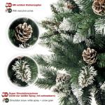 Kerstboom met standaard, 120 tot 240 cm, kerstdecoratie, 180cm