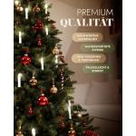 Premium kunstkerstboom, 180 cm, natuurgetrouwe look, extra dichte takken, inclusief houten standaard en opbergtas, hoogwaardige dennenboom voor feestelijke decoratie
