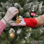Kunstkerstboom, sneeuw, 160 cm, diamantsparrenboom op een houten stam met plastic standaard, kerstboom, kunstboom, kunstboom, kerstboom
