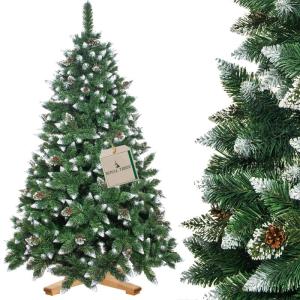 Künstlicher Weihnachtsbaum 240 cm Diamantkiefer mit Kunstschne Weihnachtsbaum Künstlich