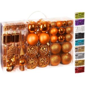 Set met boompiek, 101-delig, kerstboomversiering