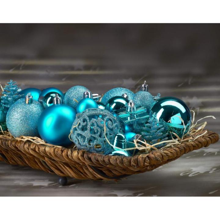 Set met boompiek, 101-delig, kerstboomversiering