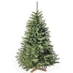 Kunstkerstboom, 180 cm, premium kwaliteit, met houten standaard, natuurgetrouw en met dicht gevulde takken, kunstkerstboom