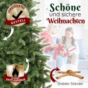 Dicht mooie kunstkerstboom 180 cm Siberische sparren kunstkerstboom kunstmatige kerstboom kunstkerstboom kunstkerstboom