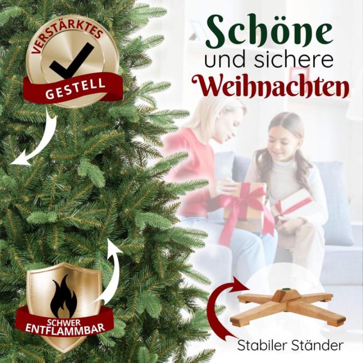 Dicht mooie kunstkerstboom 180 cm Siberische sparren kunstkerstboom kunstmatige kerstboom kunstkerstboom kunstkerstboom