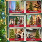 Dichter Premium Künstlicher Weihnachtsbaum 210 cm mit Beleuchtung – Lebensechter Tannenbaum aus PVC+PE-Mix, mit Metallständer, Perfekter Christbaum für Festliche Dekoration