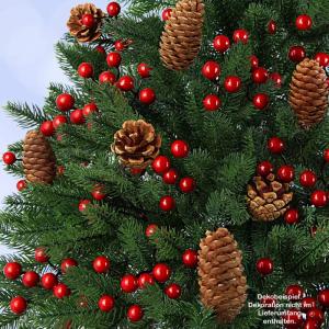 Kerstboom Luxe 120 cm donkergroen Kunstkerstboom PE/PVC Mix Kunstmatige Dennenboom