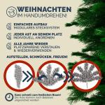 Kunstkerstboom, 140 cm, mix pvc, spuitgietwerk, PE met standaard, 470 takpunten, ziet eruit als echt snel op te bouwen, kerstdecoratie, dennenboom, kerstboom, groen