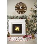 Design tapijt Nostalgic - Toy's Delight - kerstboomdeken, entreemat, kerstboommat voor woonkamer, slaapkamer, eetkamer, hal - rood meerkleurig, 50 x 80 cm
