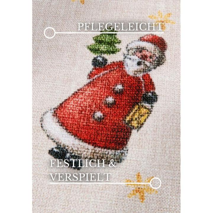 Design tapijt Nostalgic - Toy's Delight - kerstboomdeken, kerstboom voor woonkamer, slaapkamer, eetkamer, hal - rood meerkleurig, 160 x 230 cm