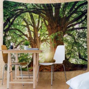 Natuur bos dikke boom wandtapijt, grote 3D-boomstamprint, kunst aan de muur, hangend voor slaapkamer, woonkamer, slaapzaal, breedte 79 x t59