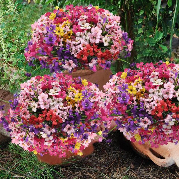 9 bundels zoals echt balkon, , weerbestendig, kunstplanten, buiten, uv-bestendig, balkonbloemen voor balkon, decoratie, tuin, outdoor