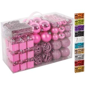 Set met boompiek, 101-delig, kerstboomversiering