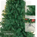 Künstlicher Weihnachtsbaum, dichter Tannenbaum künstlich, flexibel biegbare künstliche Tannenzweige, inkl. Stahlbaumständer, Weihnachtsbaum als Weihnachtsdeko, grün - 230 cm, 