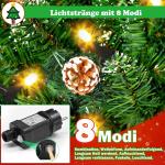 Kunstkerstboom van 150 cm met 180 warmwitte ledlampen en metalen standaard, 367 groene pvc-punten met sneeuweffect en dennenappels, dennenboom voor kerstdecoratie