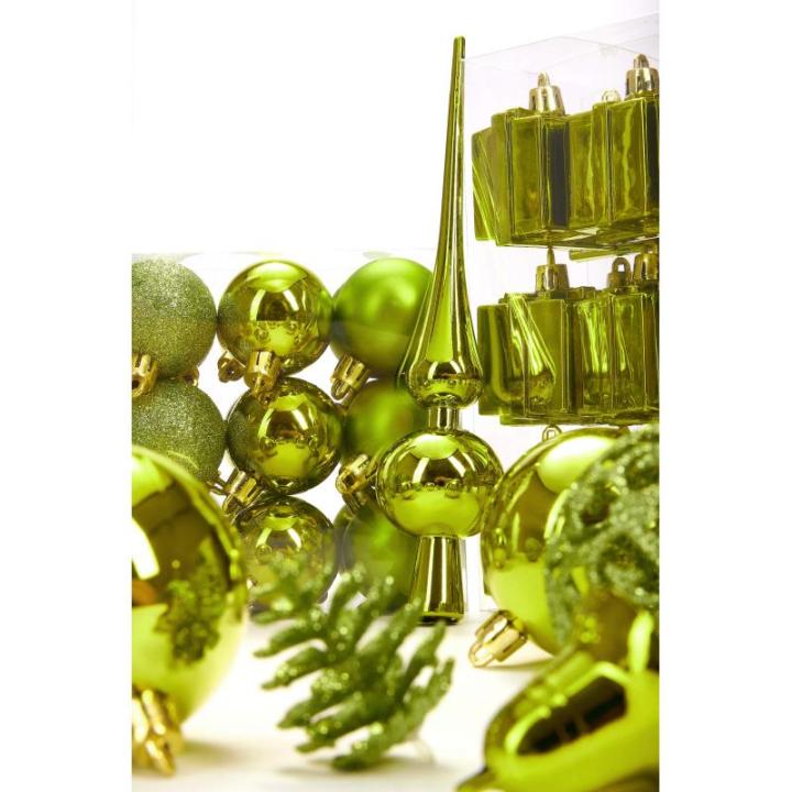 Set met boompiek, 101-delig, kerstboomversiering