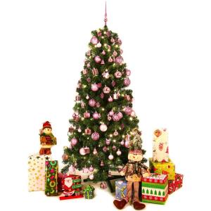 Set met boompiek, 101-delig, kerstboomversiering
