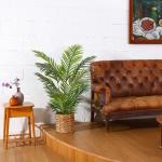 Areca Kunstpalm, 120 cm, in pot, kunstplant, tropisch, Hawaï, groen, voor slaapkamer, kantoor, tuin, bruiloft, party, decoratie (1 stuks)