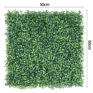 6 stuks kunstheggen, klimop, inkijkbescherming, uv-bescherming, , heggenplanten, windbescherming, decoratie voor muur, balkon, tuin, 50 x 50 cm, groen