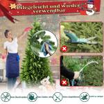 Kunstkerstboom 150 cm premium dennenboom kunstgroen PVC, levensechte spuitgietelementen, edelspar snel op te bouwen, brandbaar, incl. kerstboomstandaard (1,5 m)