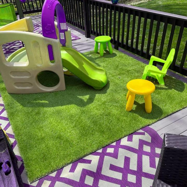 Kunstgras 1 x 7 m, grastapijt, gazon voor balkon, terras, tuin