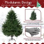 Künstlicher Weihnachtsbaum Christbaum, Tannenbaum mit Metallstand, automatisch, Premium PE, 210cm mit 960 Spitzen, Weihnachtsdeko Geschenk für Frau, Kinder, Familie