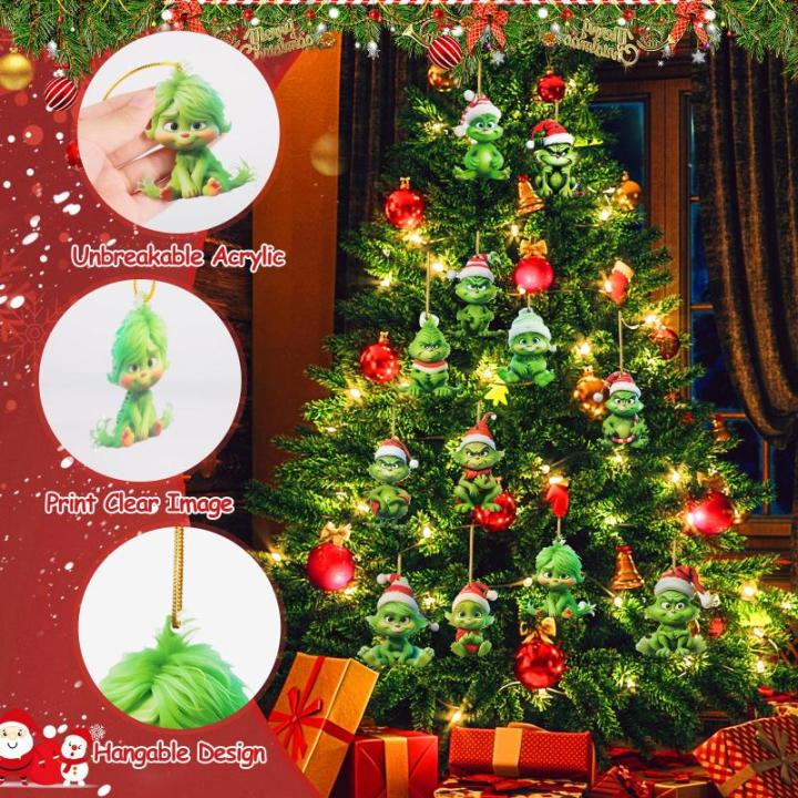 Kerstdecoraties - 12 stuks