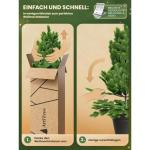 Kunstkerstboom 60 cm, in pot met led en sneeuw, kerstboom voor binnen en buiten, kunstboom voor kerstdecoratie, realistische look