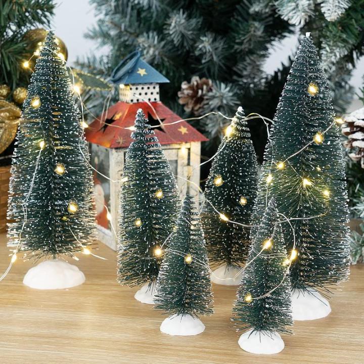 15 stuks mini-kerstboom, kunstkerstboom, 10/15/20 cm, voor kerst-, tafel- en doe-het-zelfdecoraties