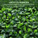 Kunstheg, klimop, inkijkbescherming, 50,5 x 50,5 cm, uv-bescherming, , heggenplant, windbescherming, doe-het-zelf, voor muur, balkon, tuin, groen, 12 stuks