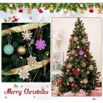 18 x sneeuwvlokken van hout, 9 designs, kerstboomversiering, houten sneeuwvlok, 7,5 cm, houten hangers Kerstmis met henneptouw, onafgewerkte kerstboomhangers van natuurlijk hout vo