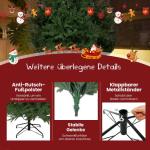 Künstlicher Weihnachtsbaum Christbaum, Tannenbaum mit Metallstand, automatisch, Premium PE, 210cm mit 960 Spitzen, Weihnachtsdeko Geschenk für Frau, Kinder, Familie